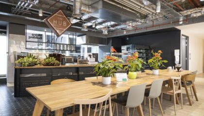 occupiers' healthy eating area in Workman managed property