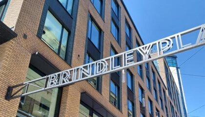 Outdoor signage at 10 Brindleyplace