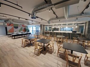 Dining area at 10 Brindley Place