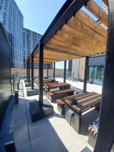 Terrace outdoor seating at 10 Brindleyplace