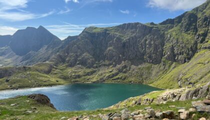 charity mountain climb, Wales