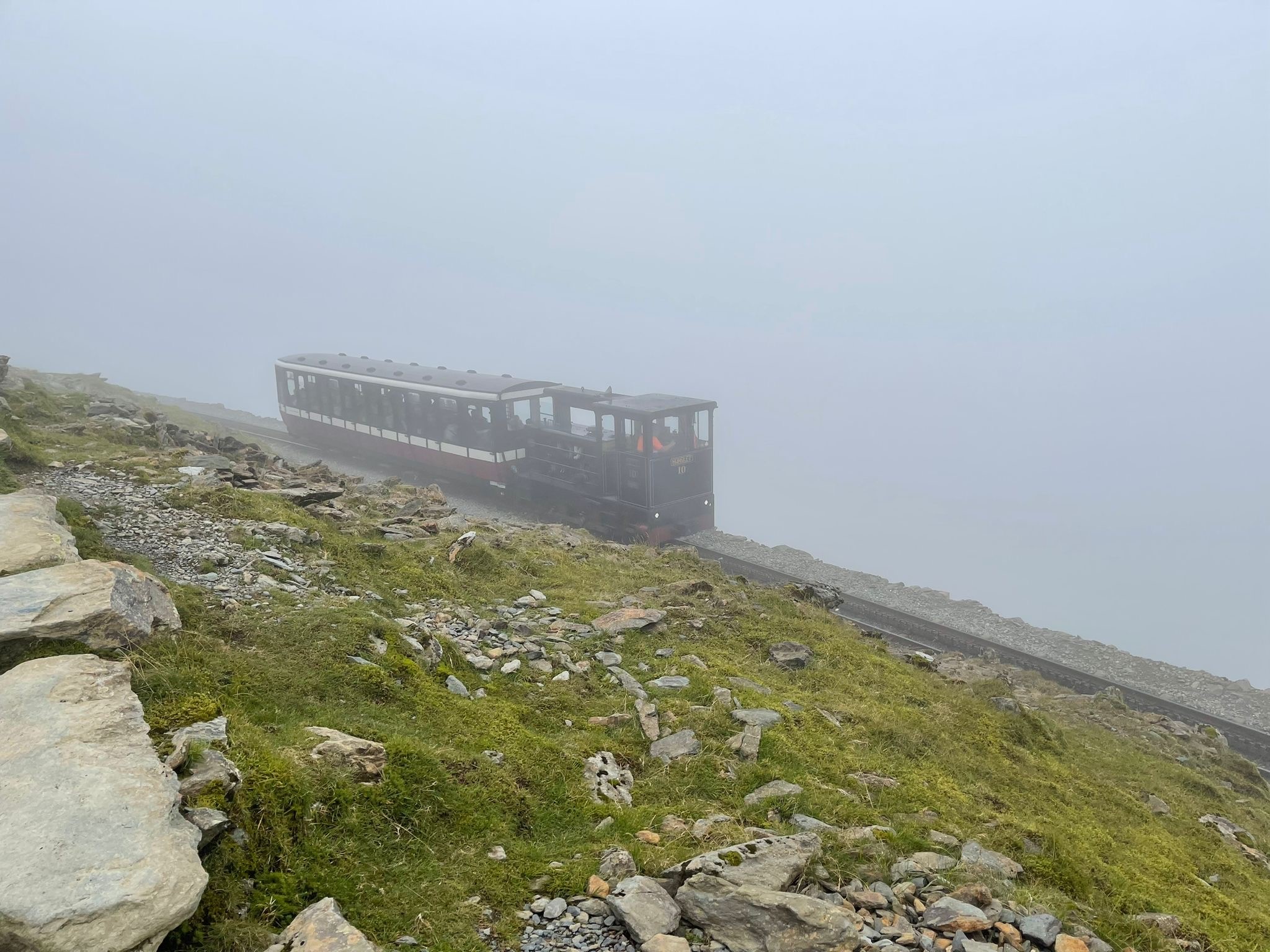 mountain descent via miners track