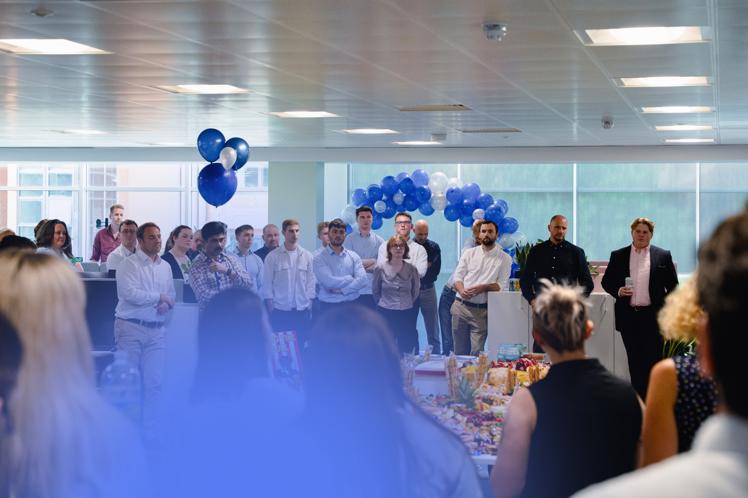 Image of the Bristol team at the new office celebrations.