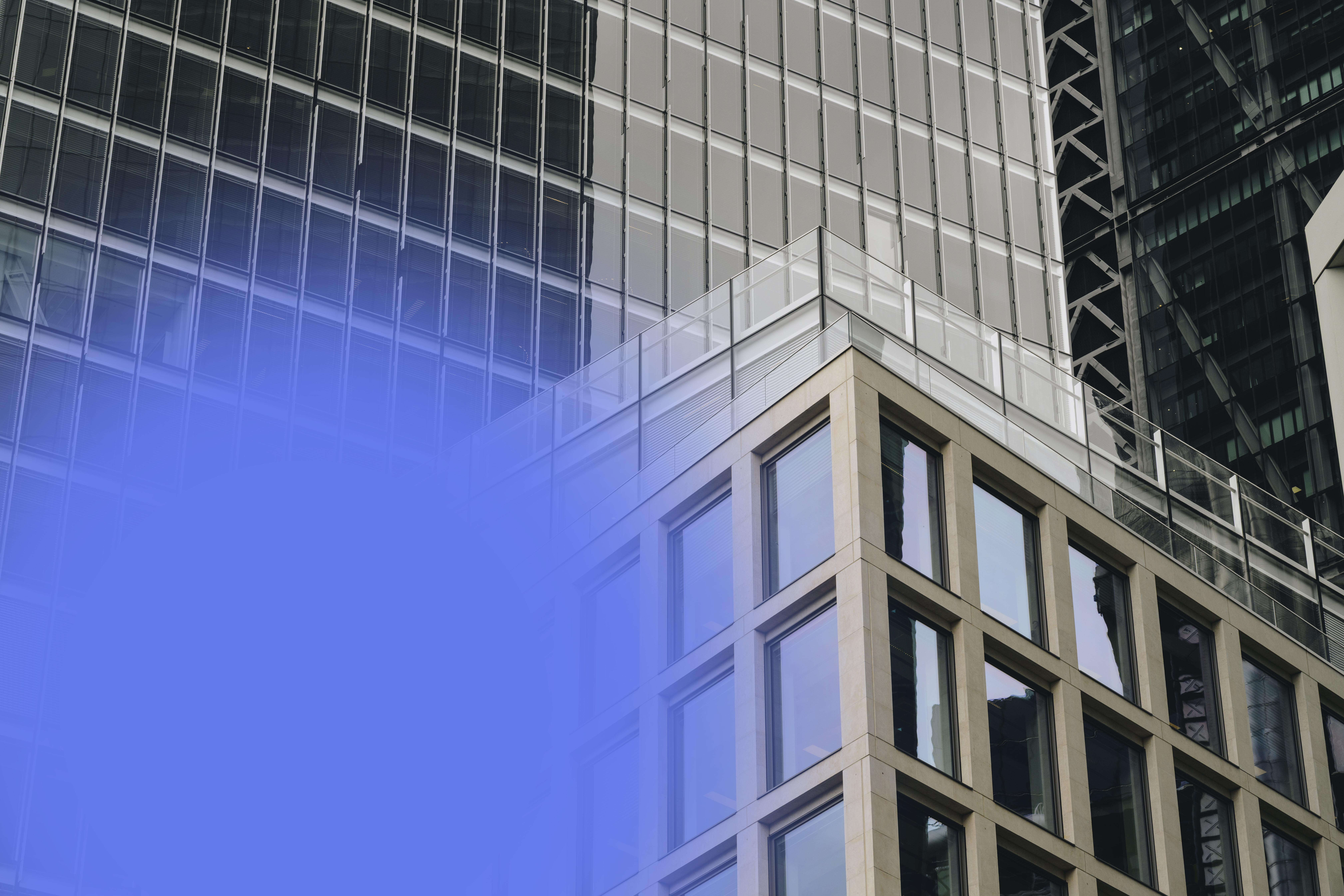 Image of London high-rise buildings.